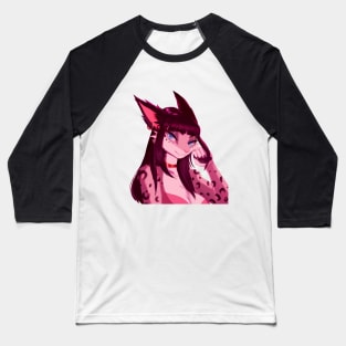 Anna Snow Leopard Lynx Baseball T-Shirt